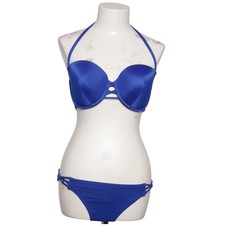 Victoria's Secret, Bikini, Größe: L, Elasthan/Polyamid, Blau, Einfarbig #xqs