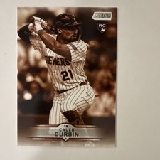 Topps 2025 Stadium Club Caleb Durbin Sepia Milwaukee Brewers Baseball Card #142