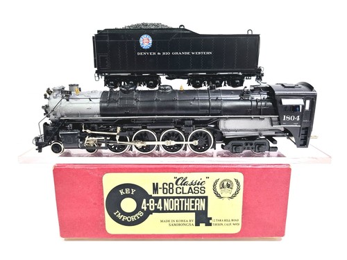 Key Imports Samhongsa D&RGW M-68 Class 4-8-4 Denver Rio Grande #1804 HO Messing CP | Zustand: Used