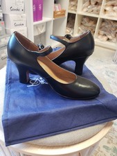 Character or Ballroom Shoes 3" heel LEATHER/BLACK  TAN