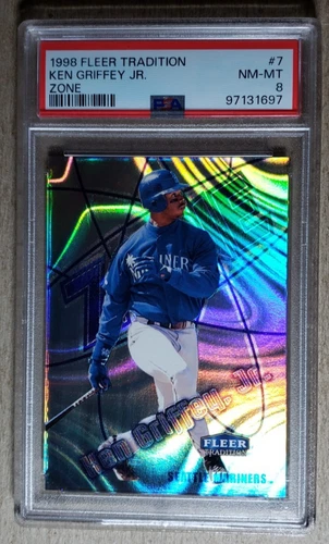 1998 Fleer Tradition Zone Ken Griffey Jr. PSA 8 Seattle Mariners #7 SSP