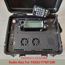 Waterproof Outdoor Emergency Communication Radio Box Black for YAESU FTM-150R