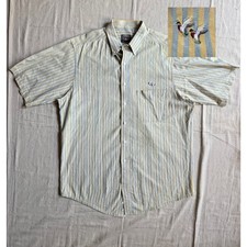 Vintage 90's Shirt Men's LT Made in USA Striped Button Down Mallard Creekwood