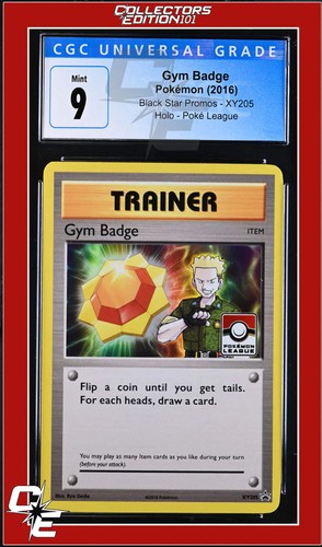 Gym Badge graded CGC 9 for sale on eBay