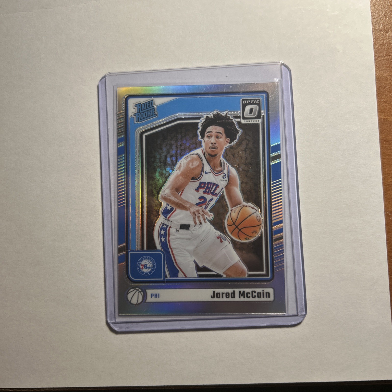 2024-25 Panini Optic Jared McCain Silver Holo Rated Rookie #270