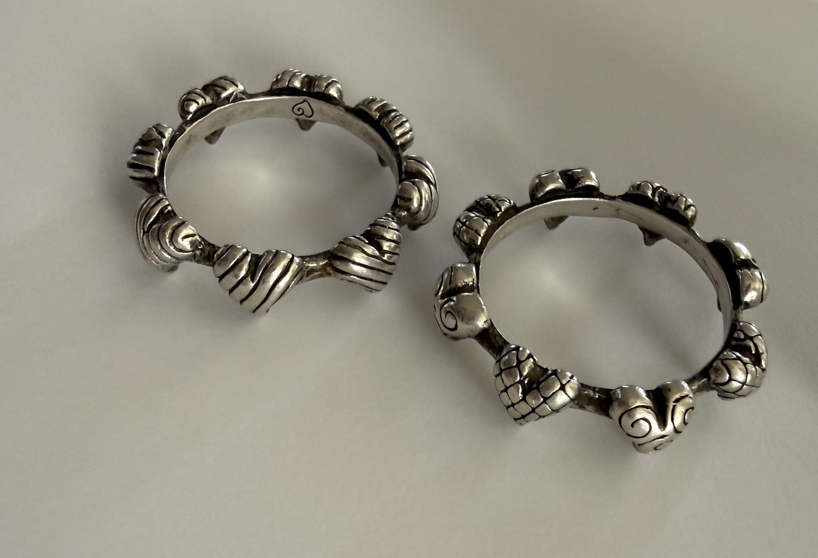 Brighton Double Interlocking Heart Ring Sterling … - image 3