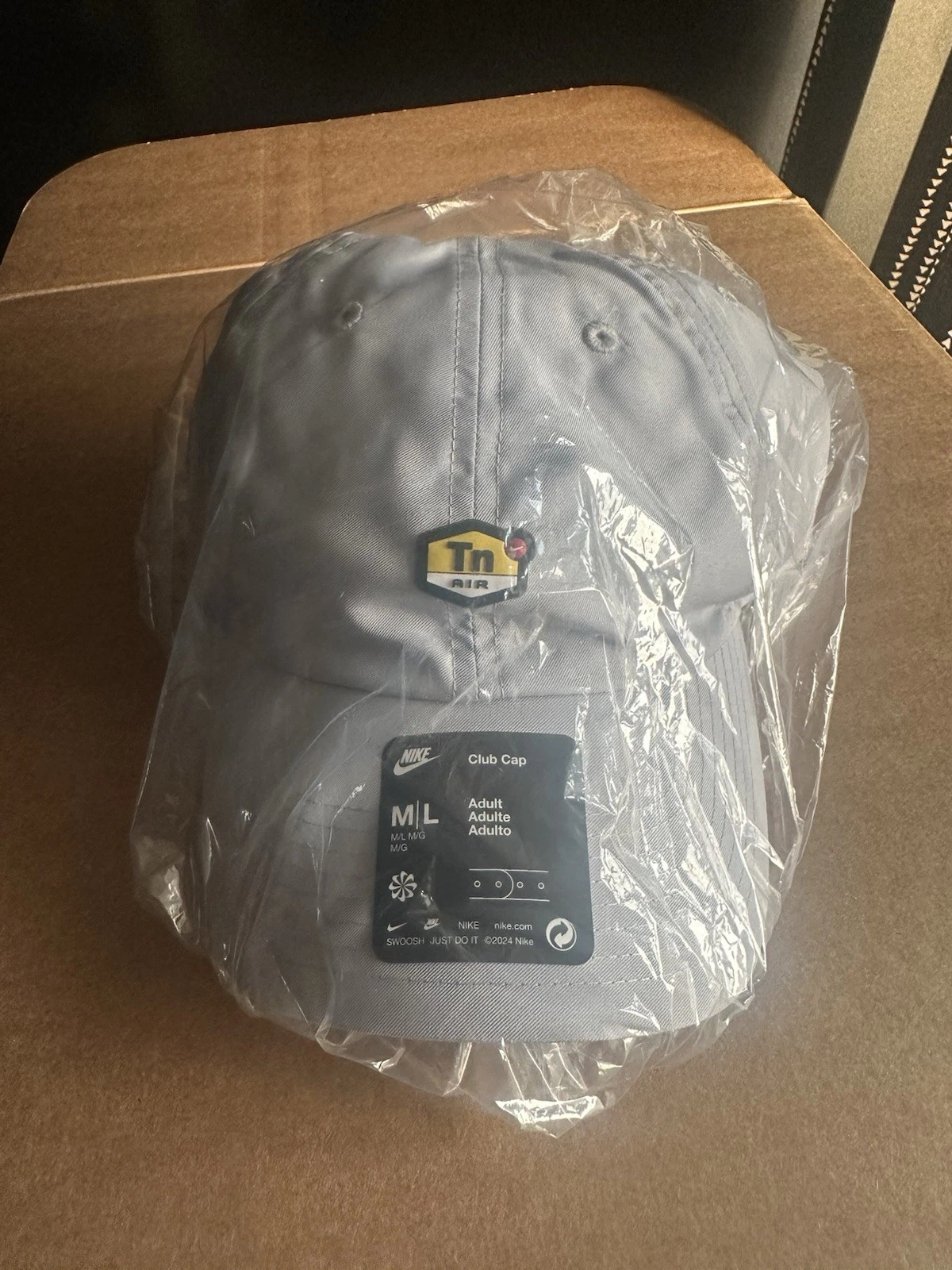 Nike Dri-Fit Club Unstructured Air Max TN Cap Adult Grey, Size M/L