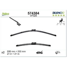 Valeo Scheibenwischer 24849703 Set vorne 5J2998001