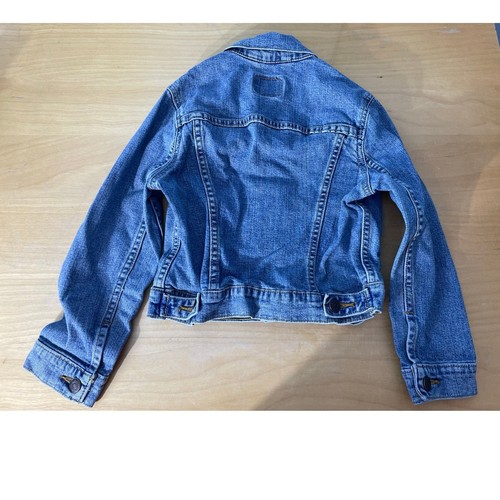 Vintage Levi Strauss Signature Denim Trucker Jacket Kids Medium Grunge Chore - Picture 4 of 8