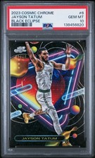 2023 Topps Cosmic Chrome Jayson Tatum Black Eclipse #2/10 - PSA 10!