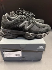 New Balance 9060 Triple Black Suede Mens Sneakers Collection Size 11 NWB