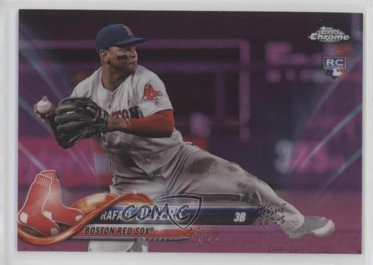 2018 Topps Chrome Update Target Exclusive Pink Refractor Rafael Devers 5r6