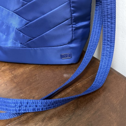 LUG Courier Tote Crossbody Colbalt Blue RFID NEW - Picture 10 of 17