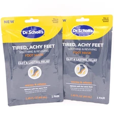 Dr. Scholl's Tired, Achy Feet Soothing & Reviving Foot Mask 2 Packs 1 Pair Ea Pk