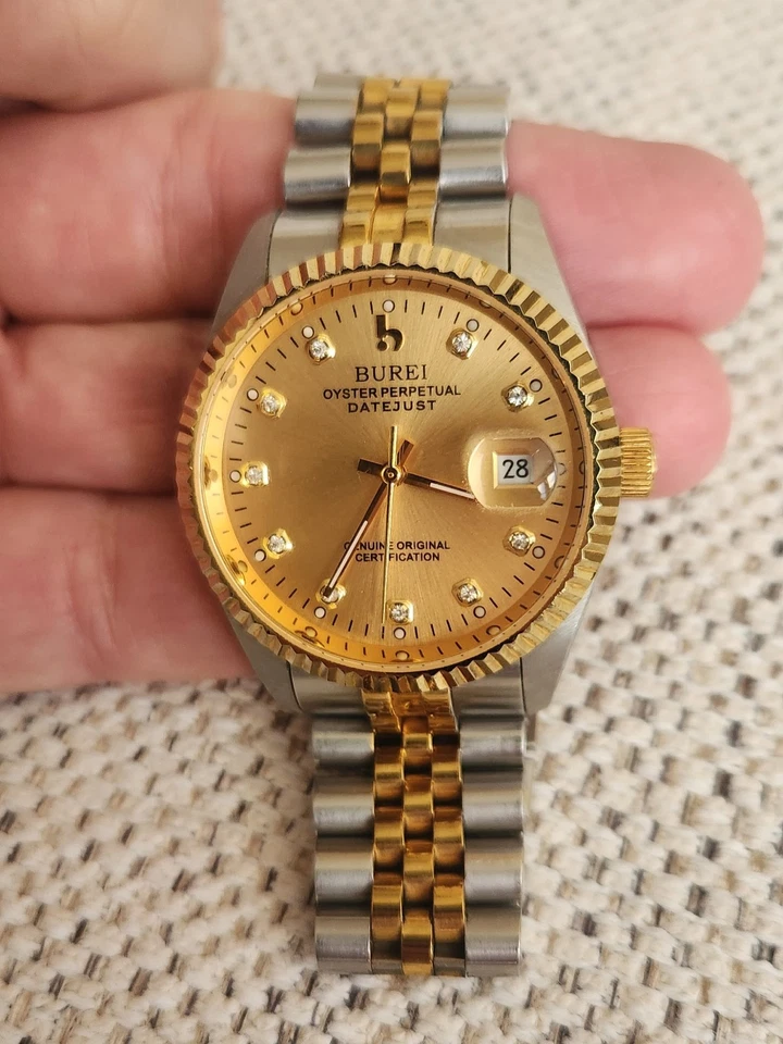 Reloj Burei Hombre Acero Inoxidable Dos Tonos Foto 2 de 4