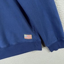 Chubbies Sweatshirt Men Medium Crewneck Pullover American Flag Patch Made in USA