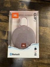 JBL Harman Clip 3 Bluetooth Speaker with Carabiner 10 Hours Playtime Pink NEW