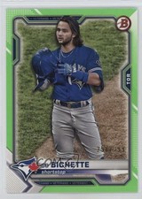 2021 Bowman Neon Green Border 258/399 Bo Bichette #7 1aj
