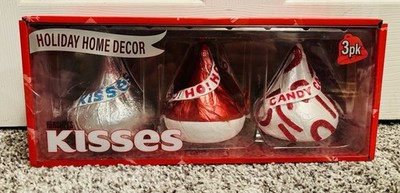 Hershey s Kisses Christmas Holiday Home Decor Tabletop Figurine Set 3 Pack