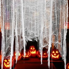 500 x 39 Inch Halloween White Creepy Cloth - 39"W x 500"L Pack of 1 ,