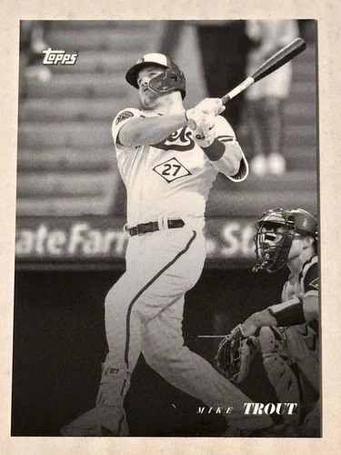 2022 Topps Black & White - Mike Trout #16
