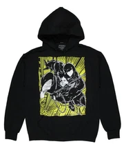 Marvel Men's Spider-Man Venom Symbiote Comic Drawing Adult Hoodie, S