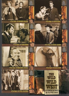 WILD WILD WEST TV SHOW PREMIERE RA 2000 ROBERT CONRAD 100 CARD BASE SET + WRAP