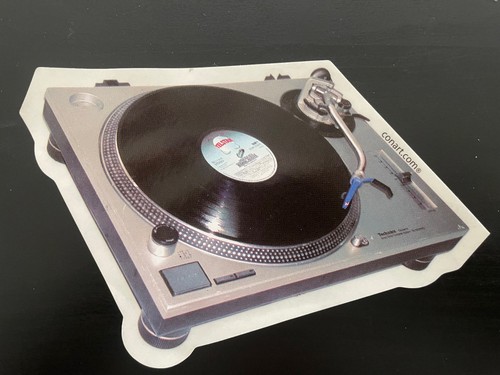 Original CONART Technics 1200 Jumbo Sticker selten