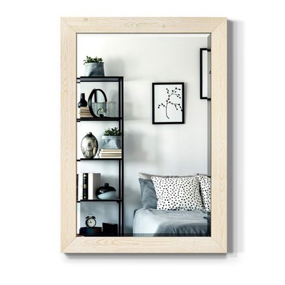 Barnwood Wood Full Length Mirror - Distressed White (AR1-L01)