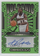 2024-25 Panini Obsidian Electric Etch Green Flood /25 Jason Richardson Auto 0t5y