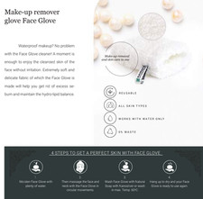 Raypath Face Glove – Reusable Microfibre Makeup Remover & Facial Cleansing Glove