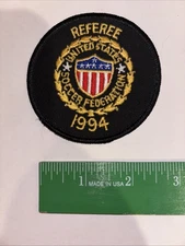 Vintage 1994 United States Soccer Federation Referee Embroidered Patch Badge NEW