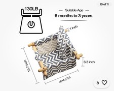 Canvas Baby Swing Comfortable Outdoor Baby Swings Toddler Hammock