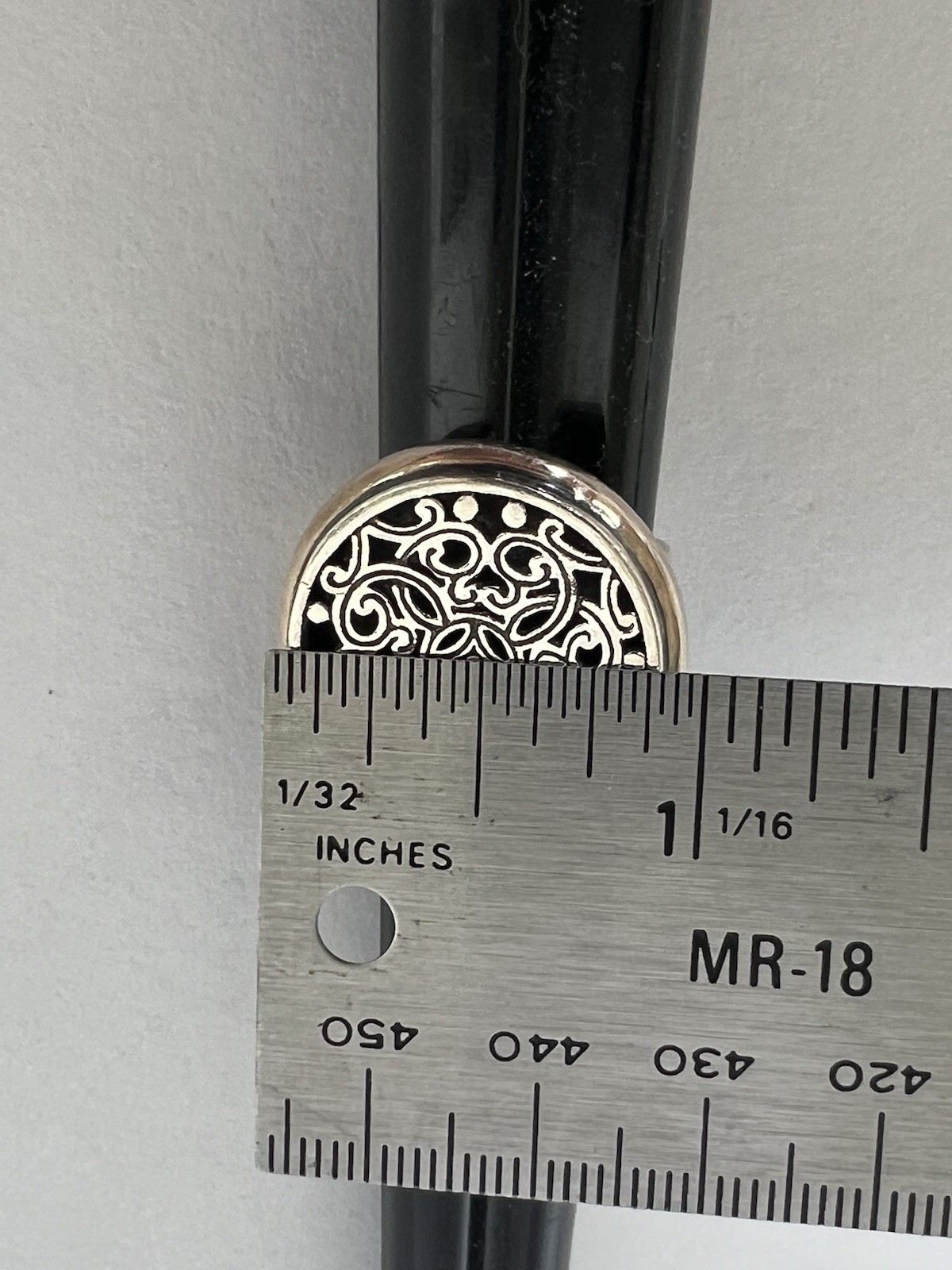 19gr Brighton Solid Sterling Silver Scroll Open W… - image 6