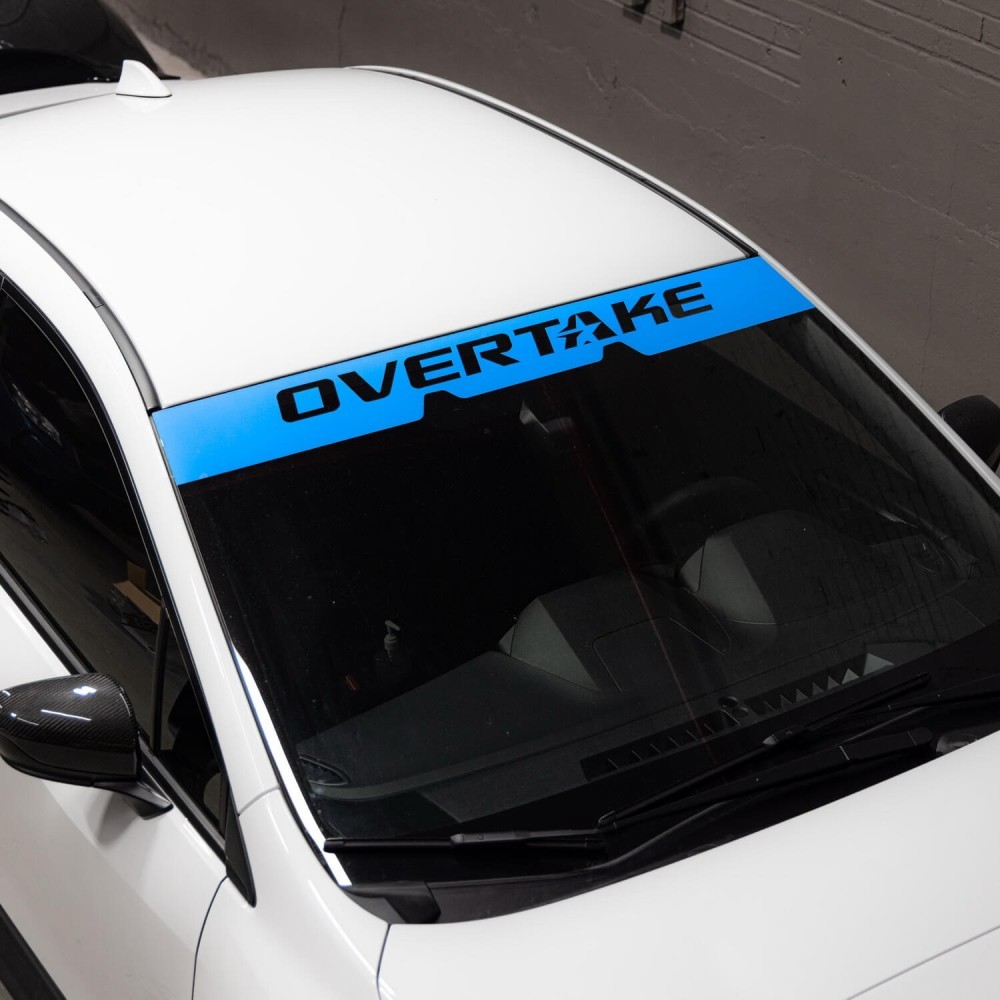 Overtake Windshield Banner (Hyper Blue) for 2022-2026 WRX w