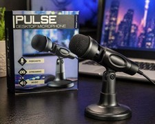 Pulse Desktop Microphone For Podcast Streaming Music 3ft Cable