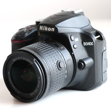Nikon D3400 DSLR Camera w/ AF-P 18-55mm Zoom Lens, VGC, UK, Warranty!