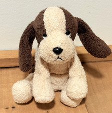 Russ Berrie Luv Pets PUDDLES Puppy Dog Plush 5" Beanbag Chamois Vtg Brown