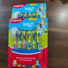 Colgate Bluey Kids Toothbrush 6-Count 2 Pack 12 Toothbrushes Extra Soft