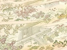 Heiwaya kimono High-quality small pattern, hand-painted landscape pattern,