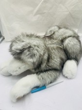 Folkmanis Timber Wolf Large Full Body Hand Puppet Realistic Plush Husky Dog 15"