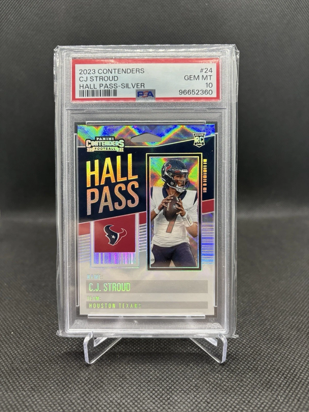 CJ Stroud Panini Contenders Hall Pass #24 Silver