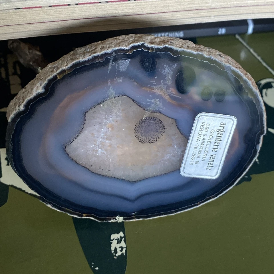 scultura cavallo in argento finiture dorate 925 e pietra d’agata vintage - Immagine 4 di 4