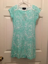 NWT Lauren James Women's The Skyler Ocean Blue White Summer Dress XS