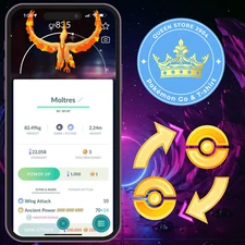 Pokémon PTC—GO || Shiny Galarian Moltres — 20k Stardusts —Digital