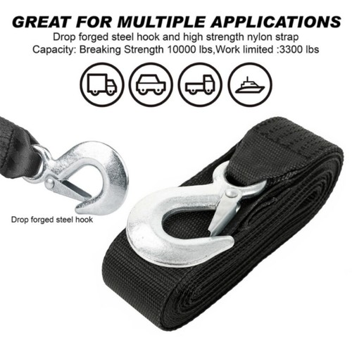 10000LBS MAX DELUXE BOAT TRAILER REPLACEMENT WINCH STRAP 2"x20 - Foto 4