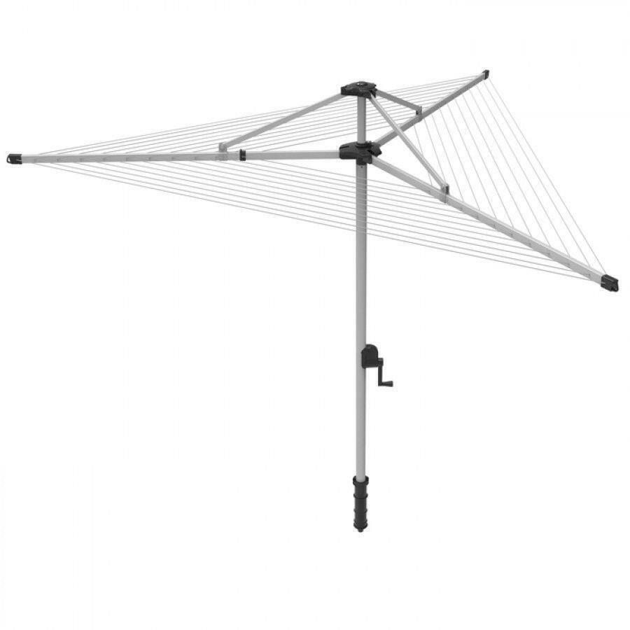 Addis Arm Crank Lift Outdoor Rotary Dryer Airer Clothes Washing Line  60m