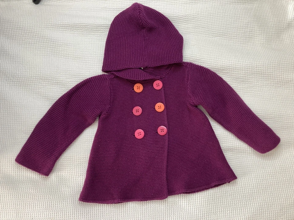 Suéter bebé niña morado First Impressions Foto 3 de 4