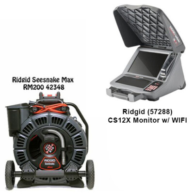 Ridgid Seesnake Max Reel (63658) CS12X Monitor with WIFI (57288