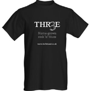 THR3E - &#034;Home-grown rock &#039;n&#039; blues&#034; t-shirt *BRAND NEW OFFICIAL PRODUCT*